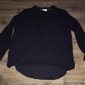 Anthropologie Maeve Navy blouse size 8